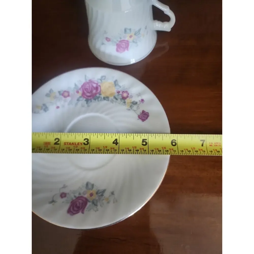 Cup And Saucer Floral
